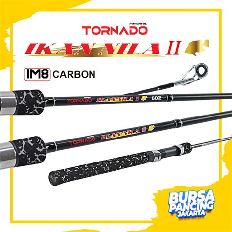 Jual TORNADO Joran Spinning IKAN NILA II 150CM 180CM Sambung 2 Carbon