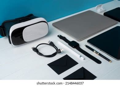 office table equipment system set stock photo  shutterstock