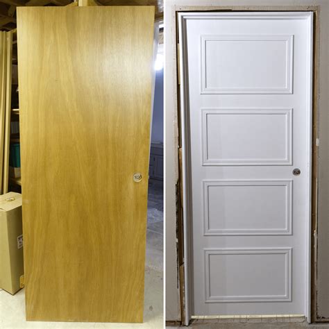 Updating interior doors: Budget hollow-core door makeover - THE HOMESTUD