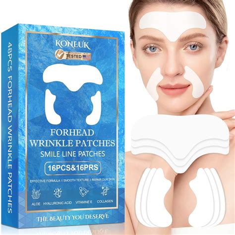 Amazon KONEUK 16Pcs Forehead Wrinkle Patches And 32Pcs Smile Line