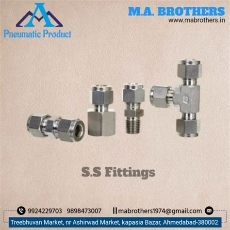 Industrial Fitting Male Ss Fittings, Material Grade: SS304, Size: 1/4 ...