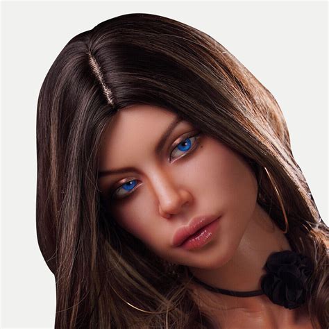 Real Silicone Sex Doll Head Real Oral Sex Implanted Hair Real Mobile