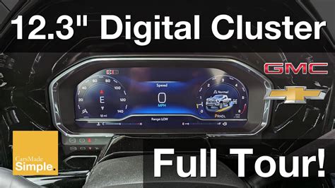 2024 GM Silverado Sierra HD Digital Gauge Cluster Full Tour YouTube