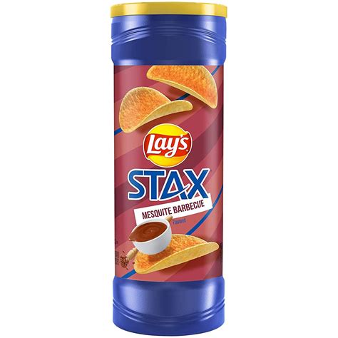 Lays Stax Chips Mesquite Barbecue 55 Oz