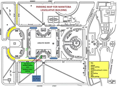 Legislative Building Parking Map