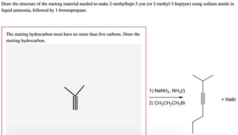 Solved Draw The Structure Of The Starting Material Needed To Chegg