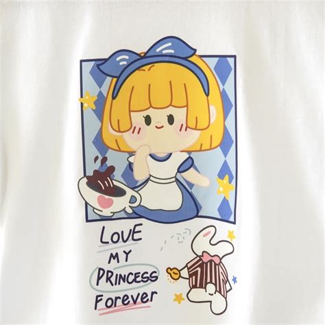 Jual Baju Kaos Anak Perempuan Gambar Alice In Wonderland Princess