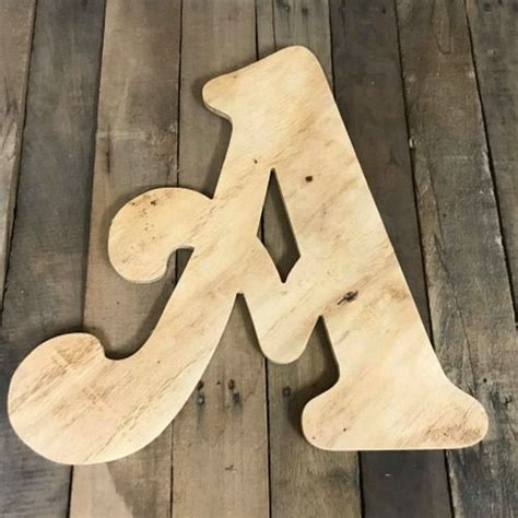 Wood Pine Letters Large Wooden Letters Beltorian Font Large Wooden