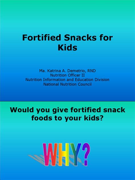 Fortified Snacks for Kids | Micronutrient | Malnutrition