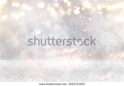 Glitter Vintage Lights Background Gold Silver Stock Photo 1662521692 ...