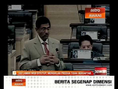 183 Laman Web Ditutup Mengiklan Produk Tidak Berdaftar Video Dailymotion