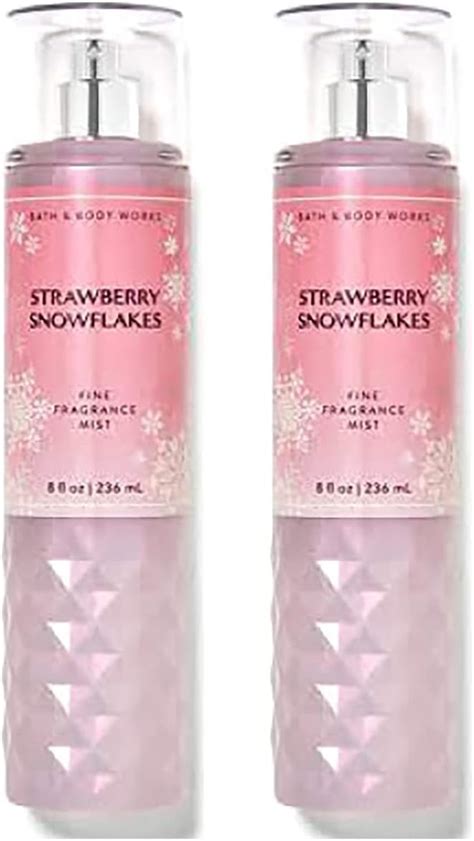 Amazon Bath Body Works Strawberry Snowflakes Fine Fragrance Body