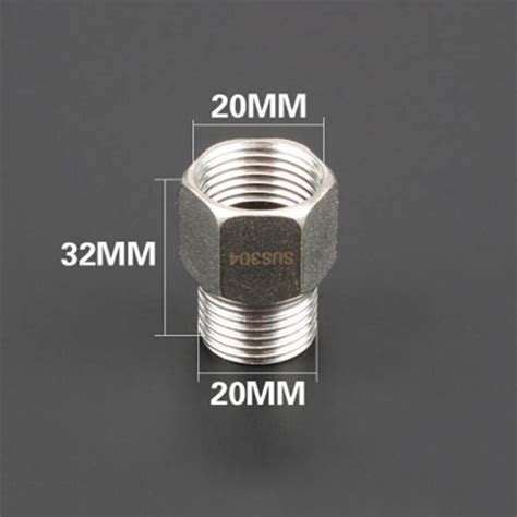 304 Stainless Steel 12 Bsp Female Thread X 12 Bsp Male Thread Socket Threaded Pipe Fitting