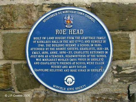 Roe Head School Name Plate © John P Coates Cc By Sa20 Geograph