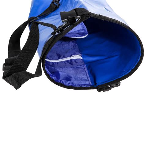 15l Waterproof Dry Bag Blue Storage Backpack Canoe Floating Boating Kayaking Swimming Rafting