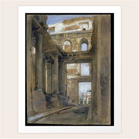 Ruins of the Tuileries Palace Art Print by Shopability | Society6