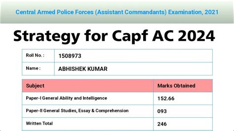 Capf Ac 2024 Paper 1 Strategy Booklist For Capf Ac Paper 1 Capfbooks