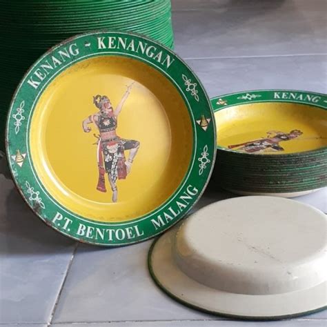 Jual Vintage Piring Gambar Gatot Kaca Kenangan PT BENTOEL Malang Di