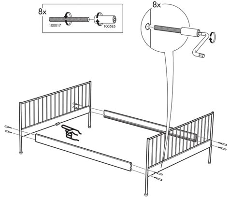 IKEA LEIRVIK Bed Installation Guide