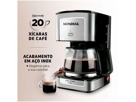 Cafeteira Elétrica Mondial Dolce Arome C 43 20X SI 20 Cafés Preto