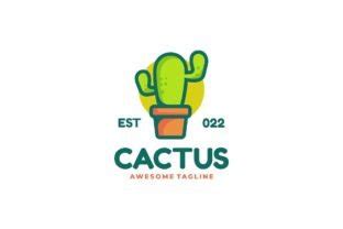 Cactus Simple Mascot Logo Graphic By Artnivora Std Creative Fabrica