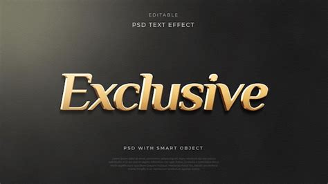 Efecto De Texto Editable Realista Exclusivo Serif Gold Archivo Psd