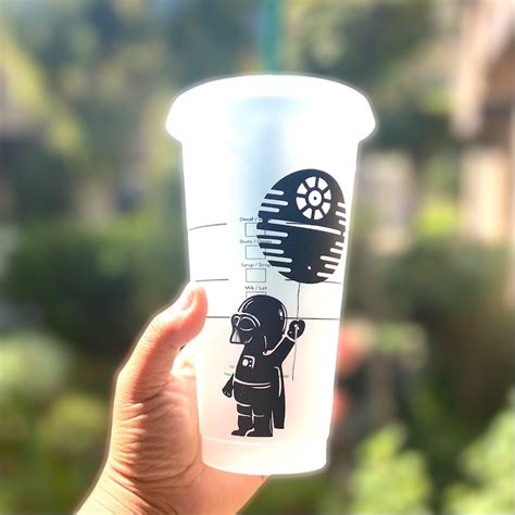 Starbucks Venti Cold Cups Star Wars Darth Vader Etsy