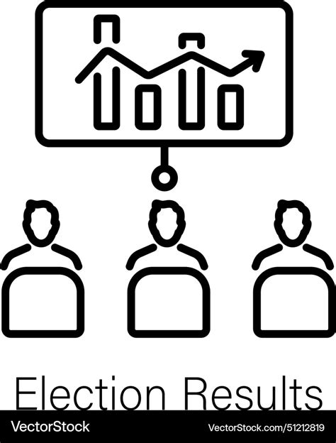 Election Results Royalty Free Vector Image Vectorstock