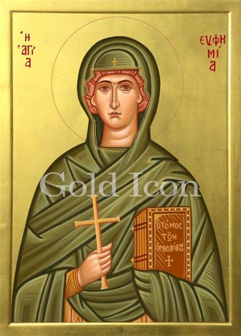 Saint Euphemia The Great Martyr Gold Leaf Pantanassa Online Store