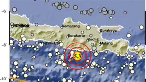 Gempa Berkekuatan 53 Magnitude Guncang Pacitan Getaran Kuat Dirasakan