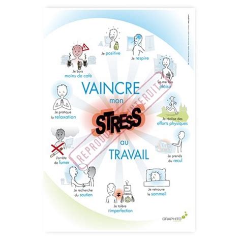 Affiche sécurité Vaincre le stress au travail Graphito Prévention