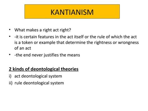 Kantianism Ppt Free Download