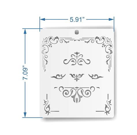 Stencil Monogram Wenzels Plastic Stencil Reusable Stencil Sturdy