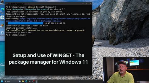 Setup And Use Of The Winget Package Manager For Software Development On