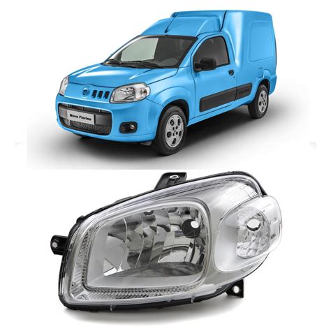 Semioptica Cromada Izquierda Fiat Fiorino Fire Evo