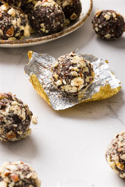 Homemade Ferrero Rocher Hazelnut Date Balls Eating Healthy Blog