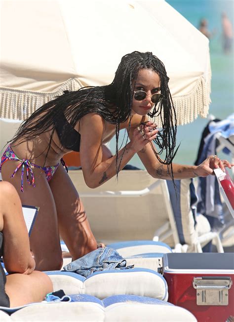 Zoe Kravitz Bikini In Miami Gotceleb