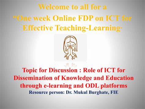 PDF Topic For Discussion Role Of ICT For Dissemination Of Knowledge