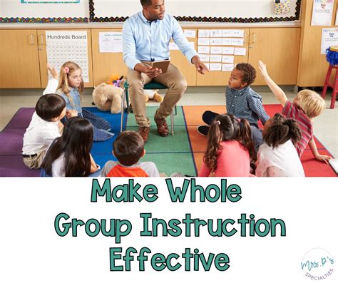 How To Use Whole Group Instruction Special Ed Mrs P S Specialties