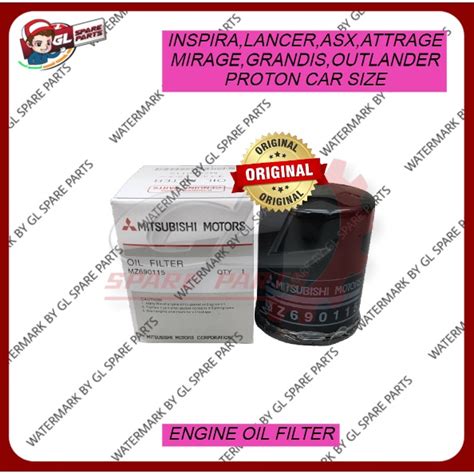 100 ORIGINAL MITSUBISHI OIL FILTER PROTON INSPIRA LANCER ASX ATTRAGE