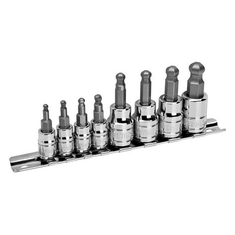 Powerbuilt Wobble Ball End Hex Bit Socket Set And