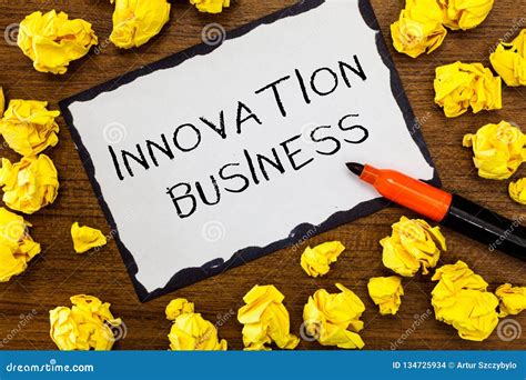 Writing Note Showing Innovation Business Business Photo Showcasing