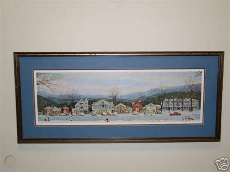 NORMAN ROCKWELL SIGNED PRINT "MAIN STREET STOCKBRIDGE | #36312766