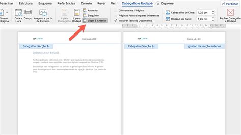 Word Como Ter Cabe Alhos E Rodap S Diferentes Num Documento