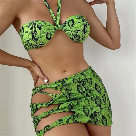 SHEIN 3 Piece Bikini Brand New Never Worn Holiday Depop