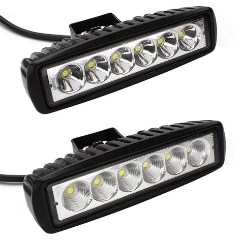 6Inch 18W Mini LED Bar 12V LED Work Light Spot Flood Fog Lamp For ...