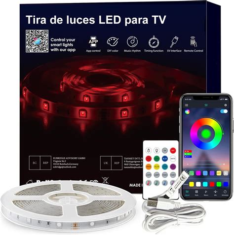 Bande Lumineuse Led Aliment E Par Batterie M Led Rgb