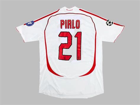 AC MILAN 2006 2007 PIRLO 21 FINAL AWAY SHIRT (Excellent) L – Foot-Jerseys