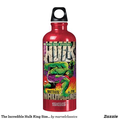 The Incredible Hulk King Size Special Aluminum Water Bottle Zazzle