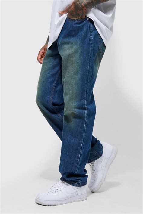 Relaxed Rigid Jeans Boohoo